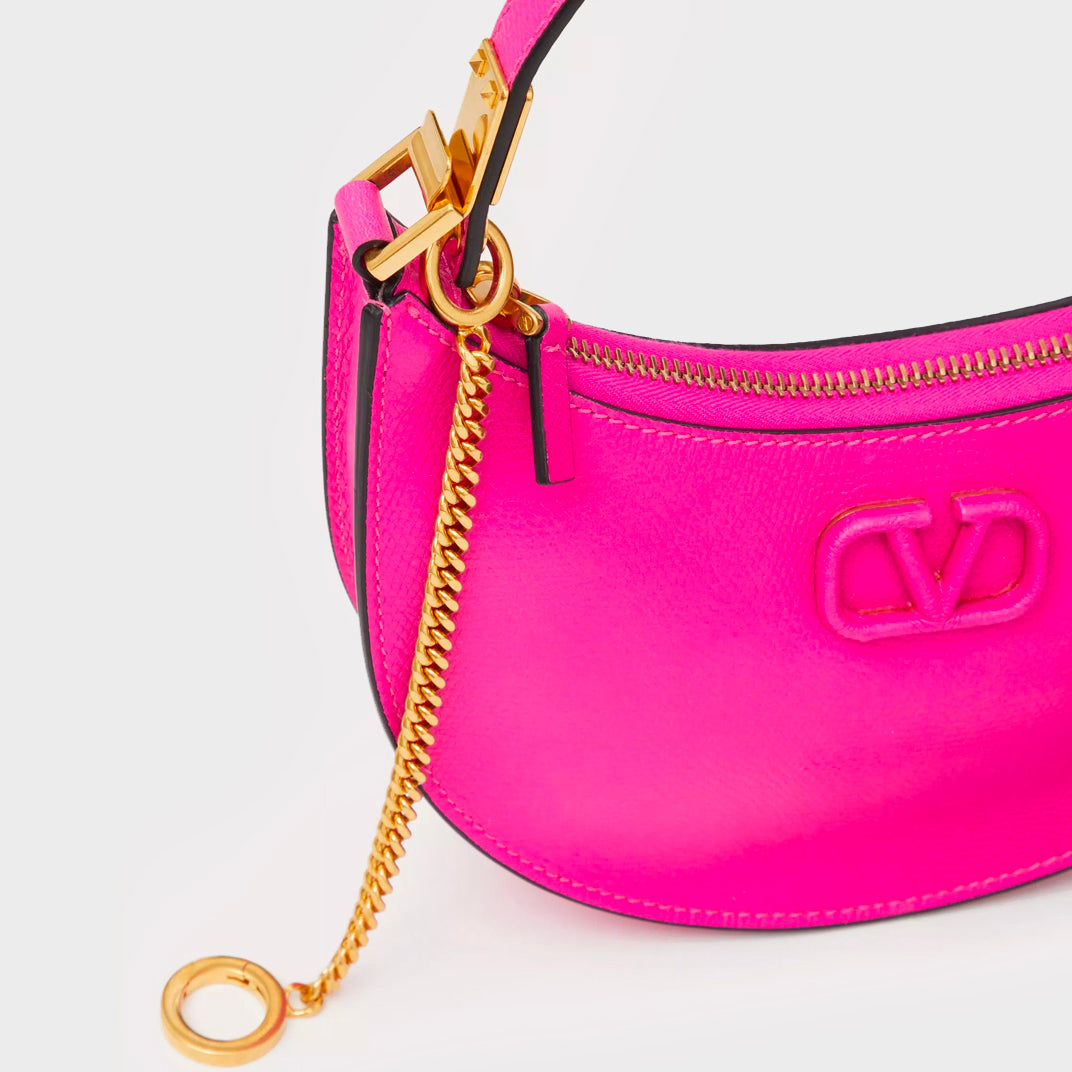 Garavani V-Logo Signature Mini Shoulder Bag in Pink