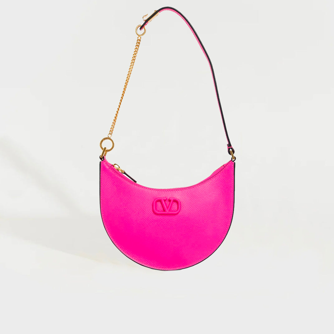 Garavani V-Logo Signature Mini Shoulder Bag in Pink