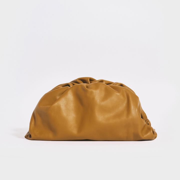 The Pouch Leather Clutch in Moutarde