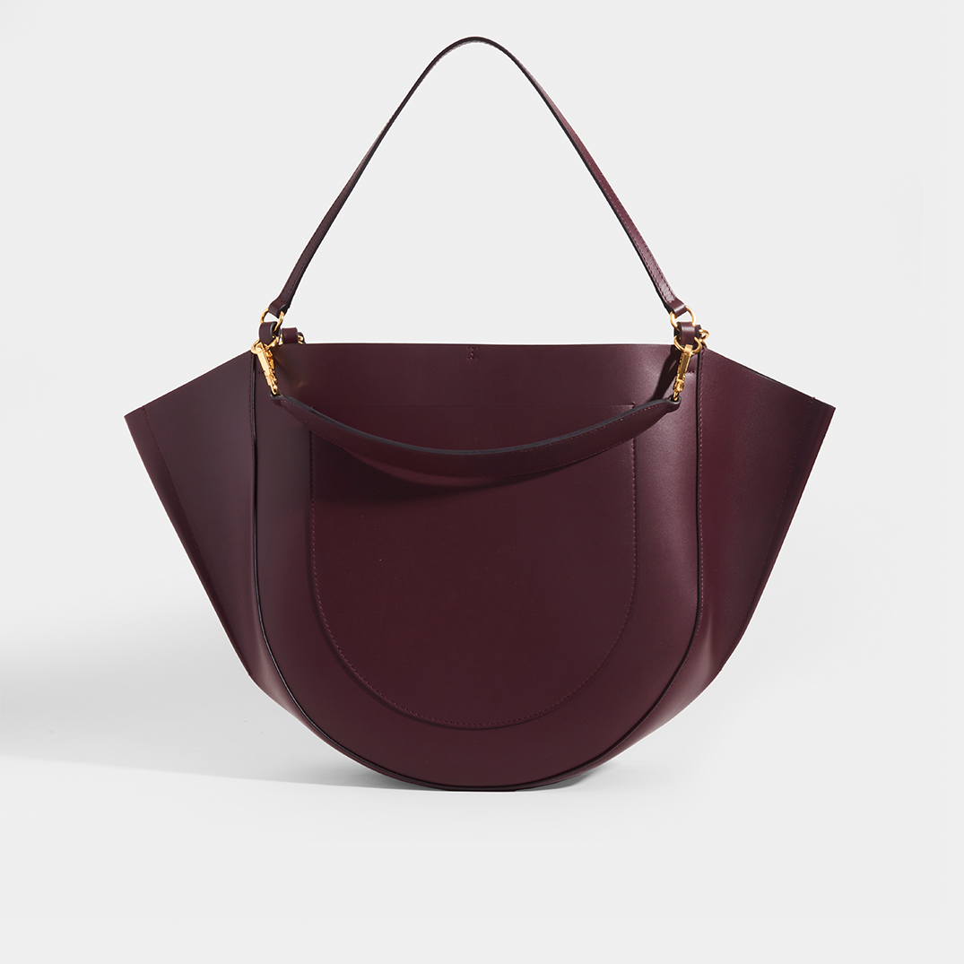 Mia Large Leather Tote in Burgundy [ReSale]