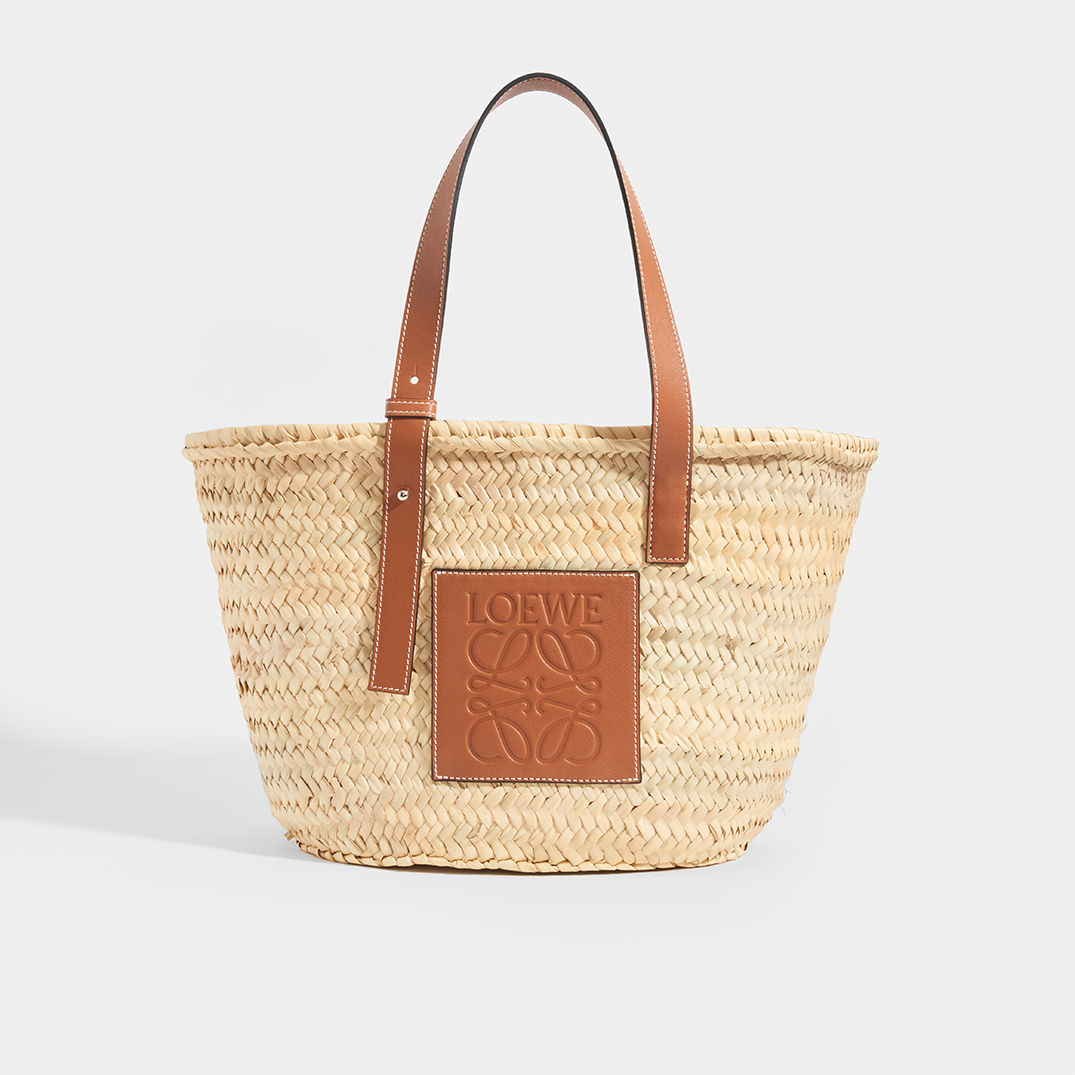 Loewe medium shop straw bag