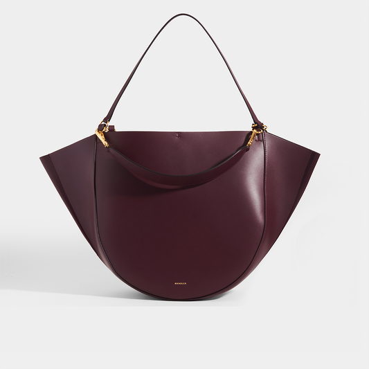 Mia Large Leather Tote in Burgundy [ReSale]