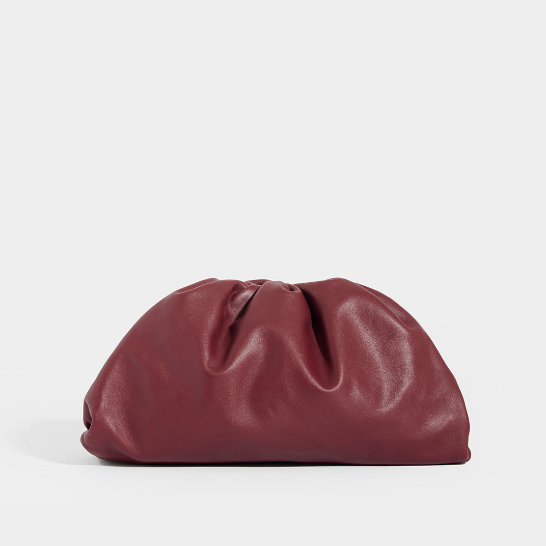 BOTTEGA VENETA Large Pouch in Burgundy