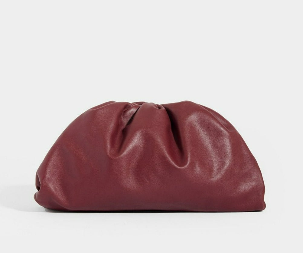 BOTTEGA VENETA Large Pouch in Burgundy