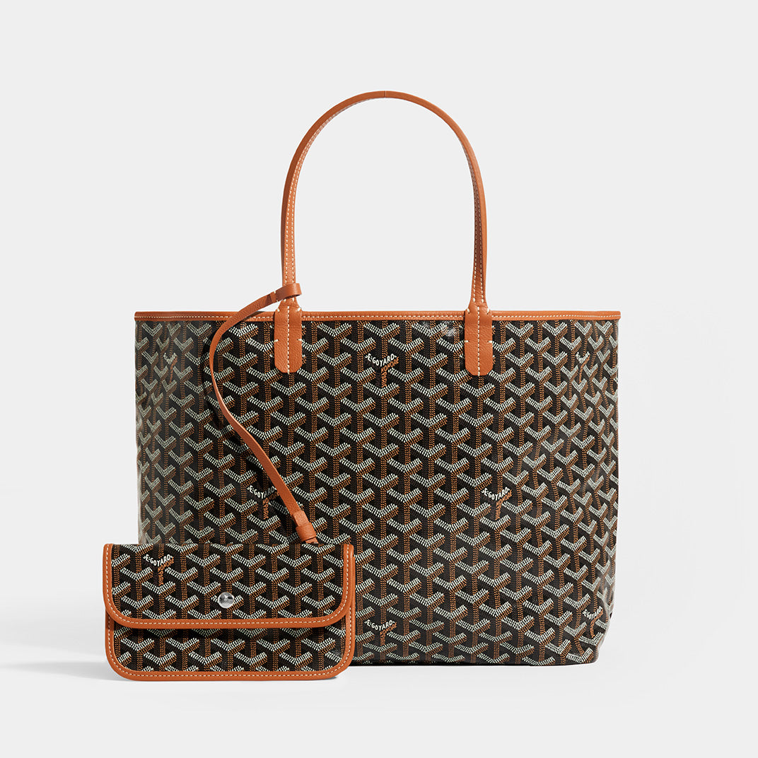 Goyard Mustard Ine Coated Canvas and Leather Saint Louis PM Tote
