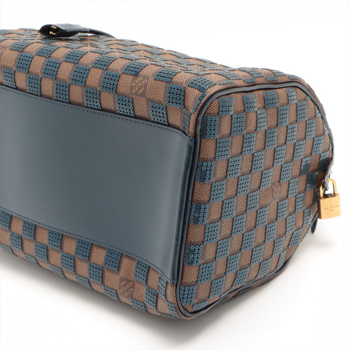 Louis Vuitton Blue Damier Ebene Paillettes Limited Edition Speedy 30 Bag  Louis Vuitton
