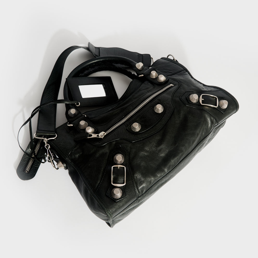 Balenciaga City Bag Black Leather ref.675291 - Joli Closet