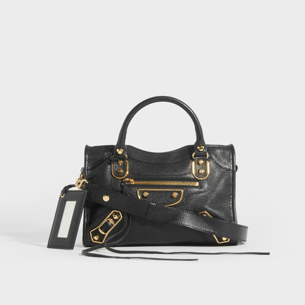 Gucci Black Leather Tote Bag Gold Hardware AGC1364 – LuxuryPromise