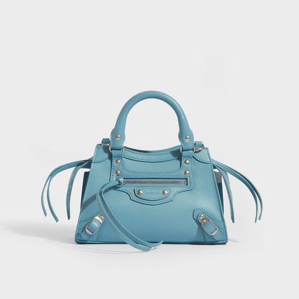 Bevidst butik solid BALENCIAGA Mini Neo Classic City Bag in Blue Grey | COCOON