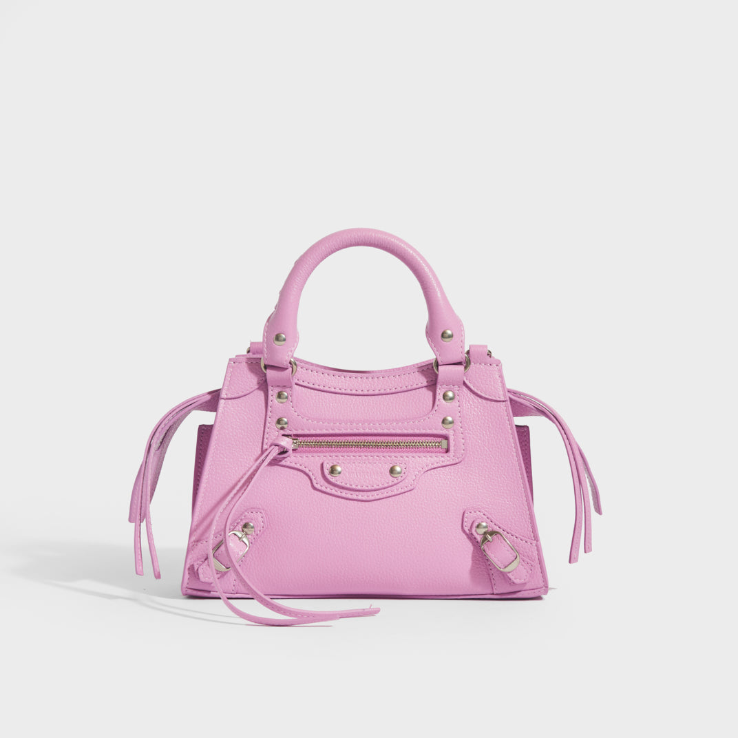 Mini Neo Classic City Leather Bag in Lilac