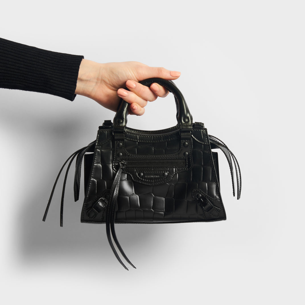 Mini Neo Classic City Croc-effect Leather Bag