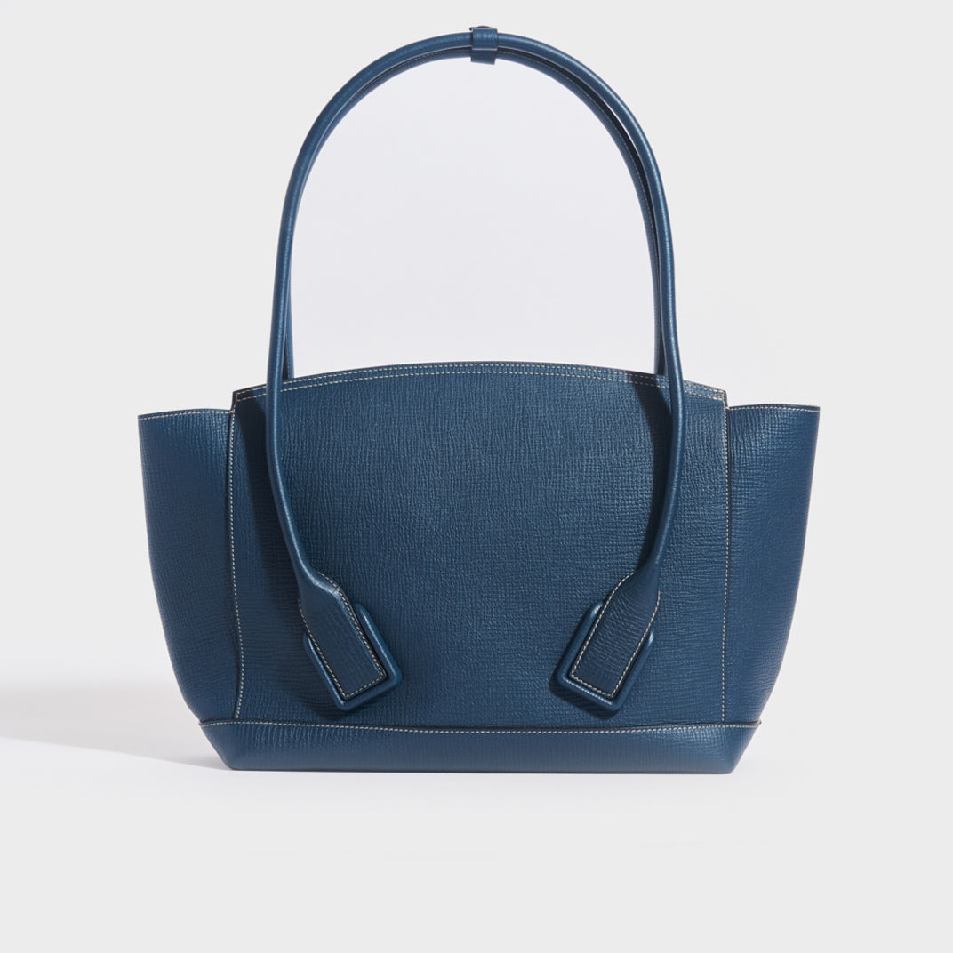 Arco Large Leather Tote Bag in Deep Blue [ReSale]
