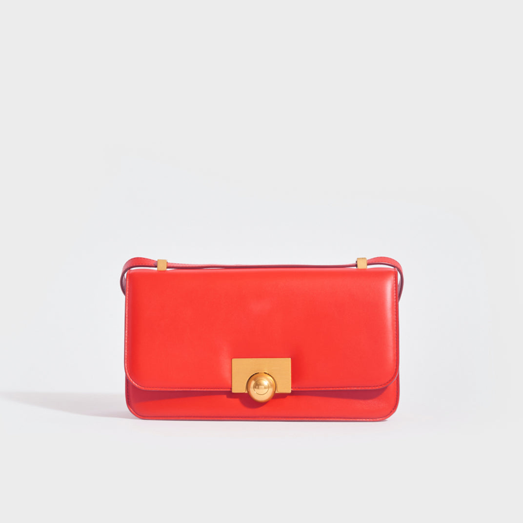 BOTTEGA VENETA Charm Intrecciato Leather Red Gold Bag charm Mini Pouch  #5317D