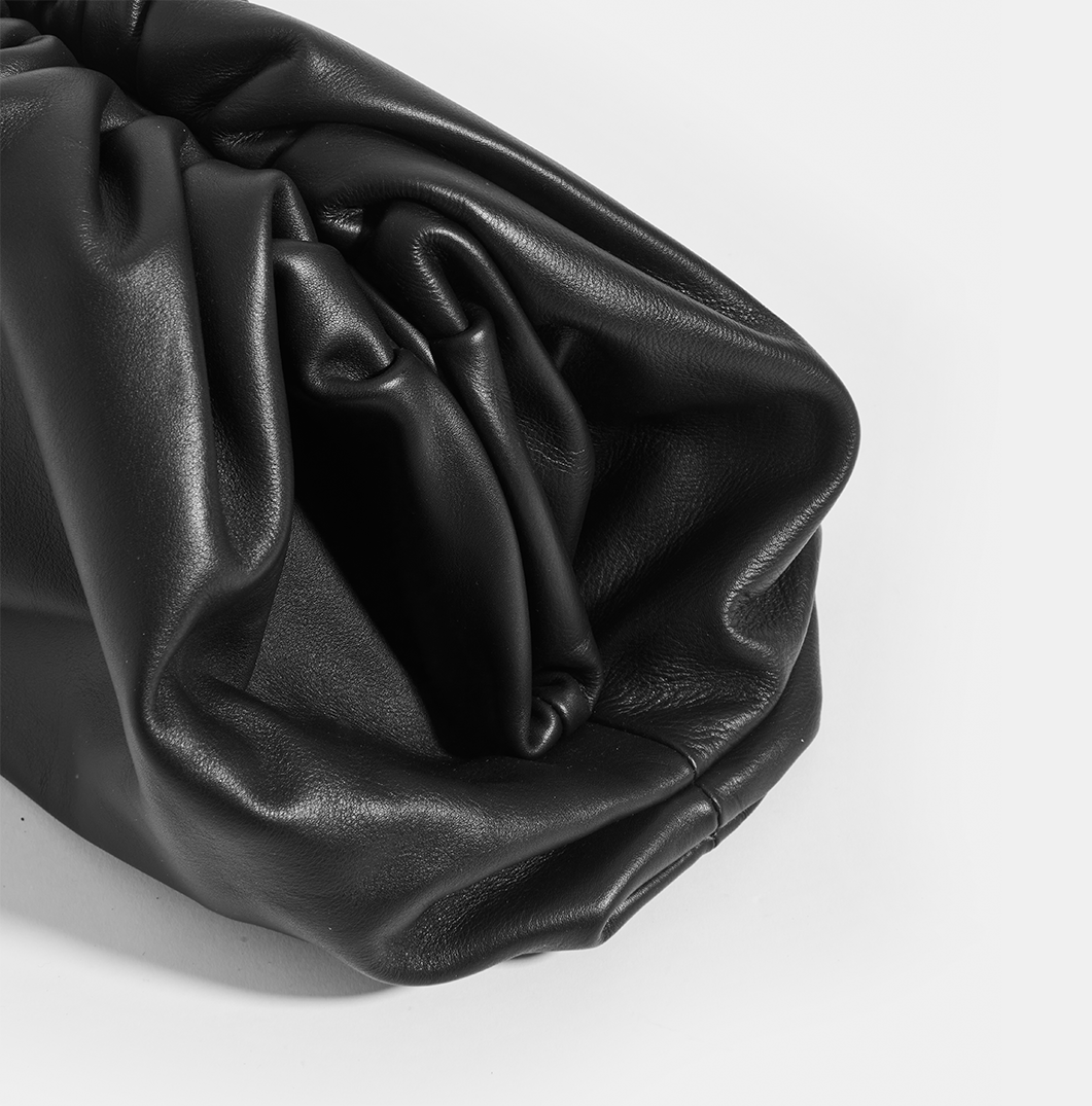 The Pouch Leather Clutch in Black