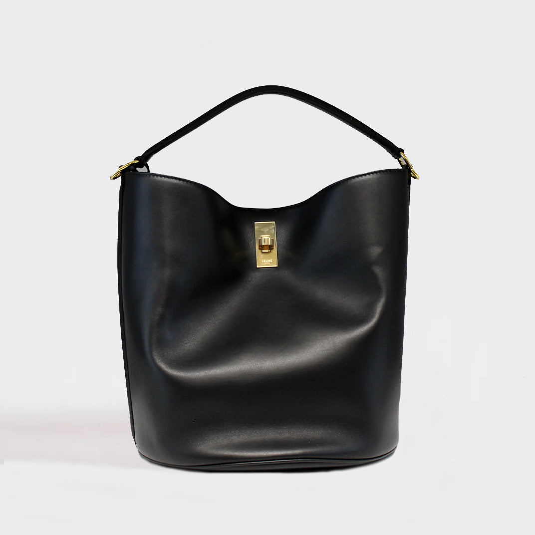 Celine black bucket on sale bag