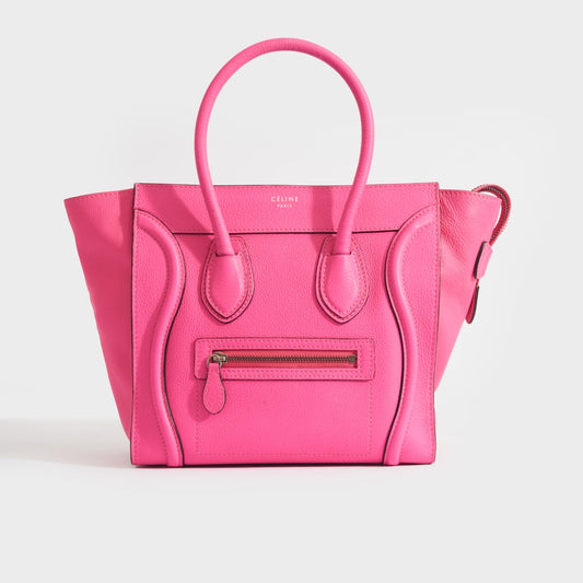 Micro Luggage Handbag in Neon Pink 2012