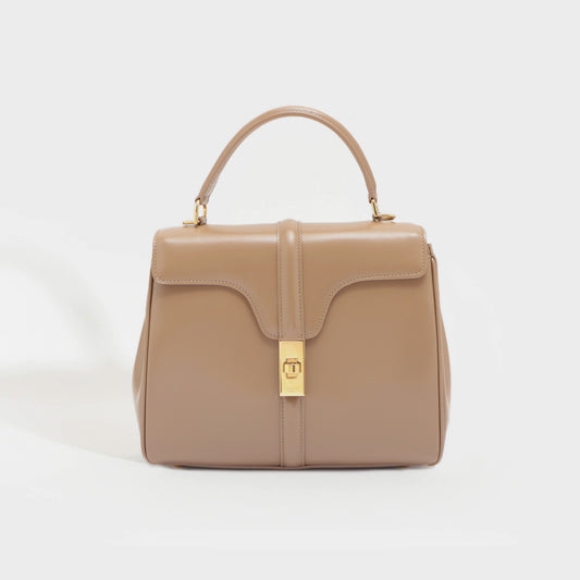 Small 16 Bag in Satinated Nude Calf Leather