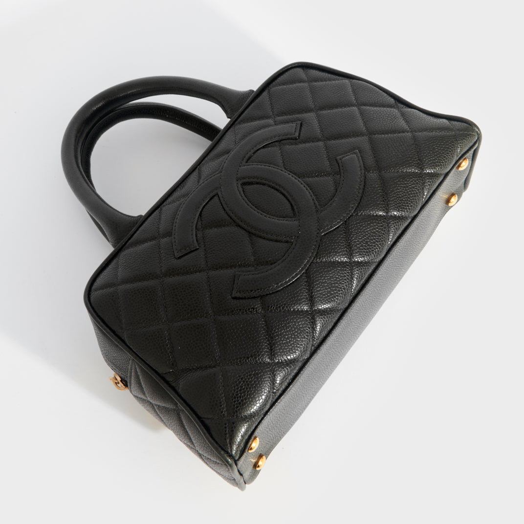 CC Quilted Caviar Bowling Bag in Black 2003 - 2004