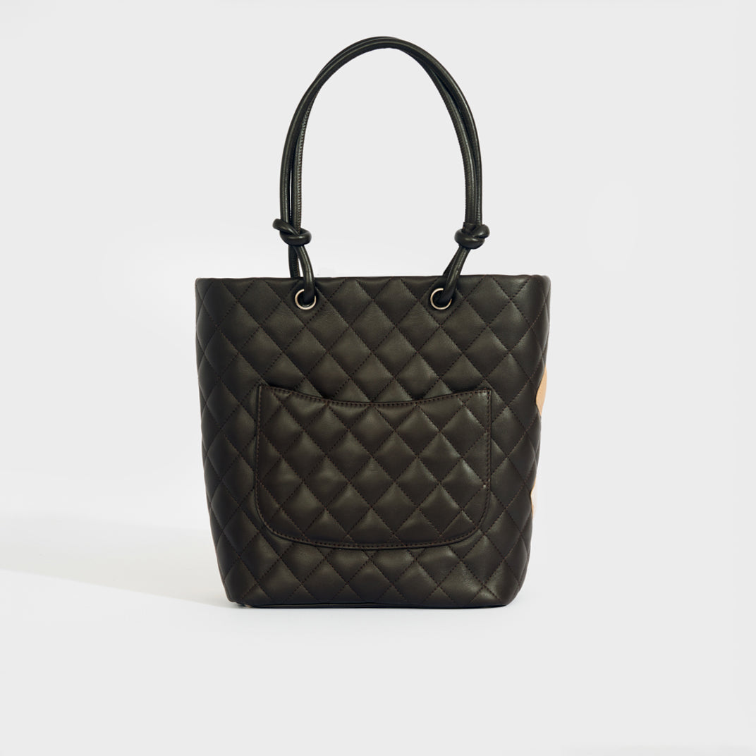 Cambon Ligne Bowler Bag in Quilted Brown Leather 2004 - 2005
