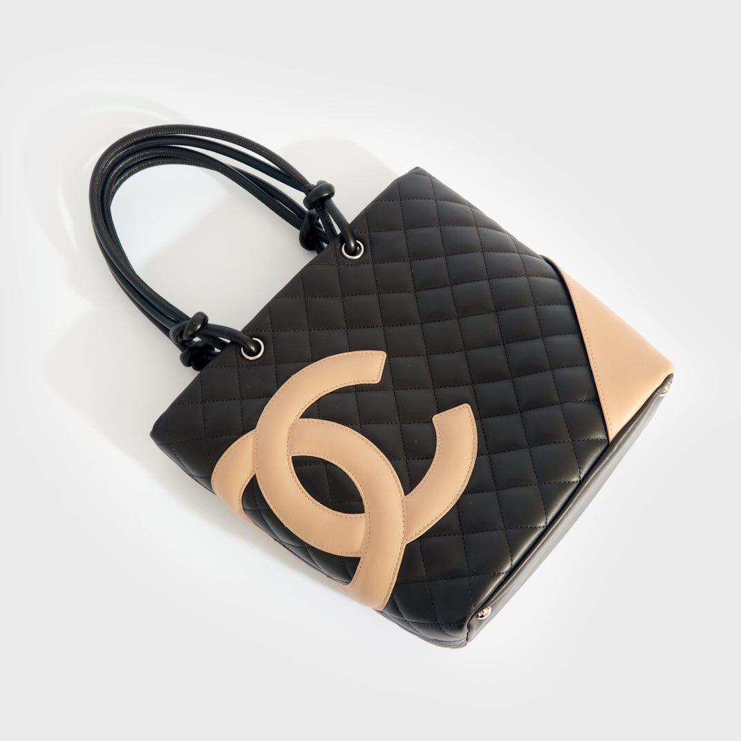 Cambon Ligne Bowler Bag in Quilted Brown Leather 2004 - 2005