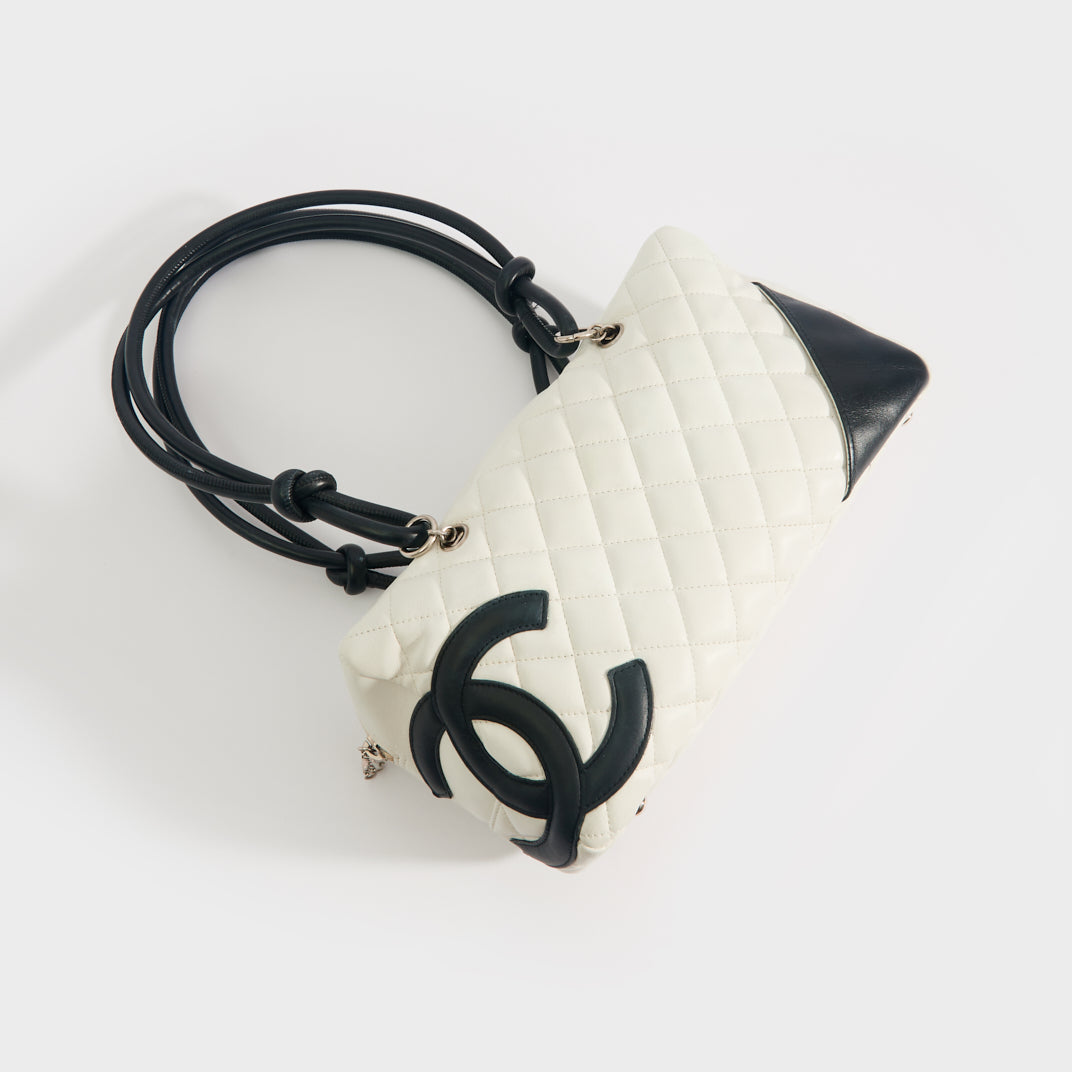 CHANEL 2005 WHITE QUILTED CAMBON BOWLER BAG – RDB