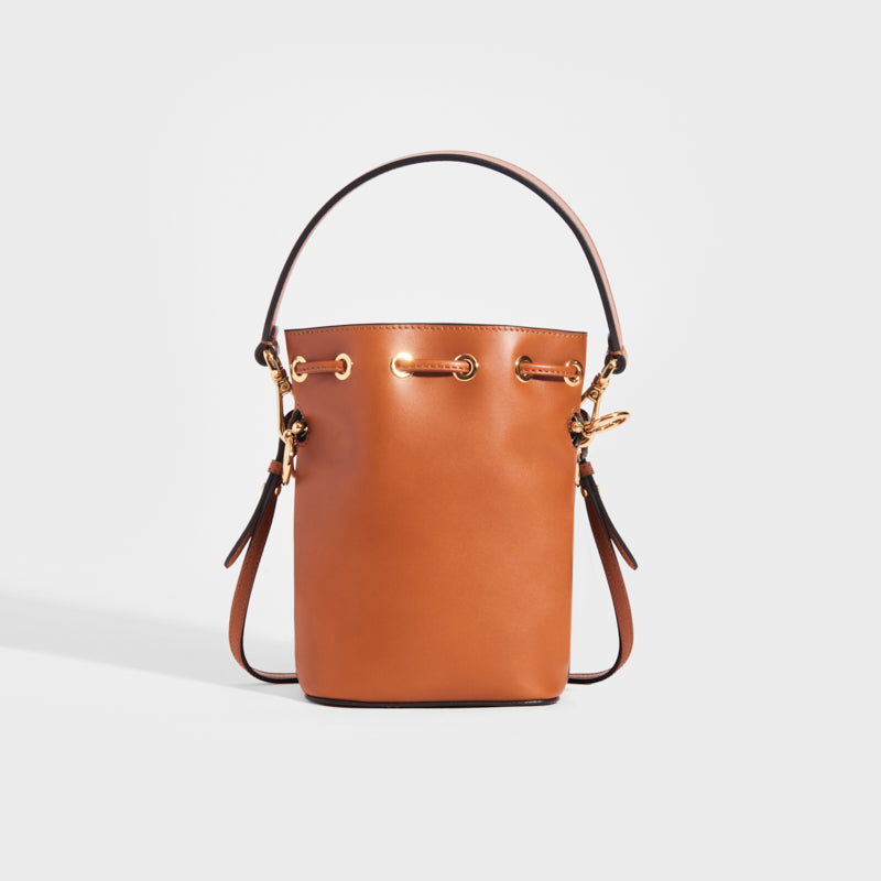 FENDI Mon Tresor Mini Leather Bucket Bag COCOON