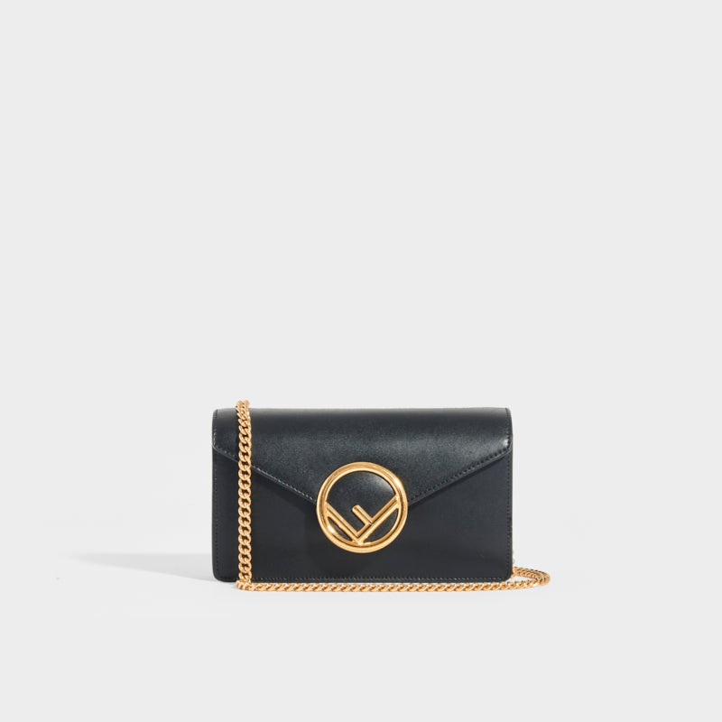 Fendi Monogram-Print Leather Clutch Bag