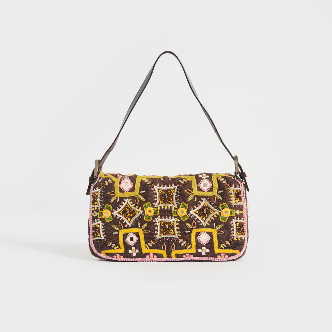 Mamma Baguette Beaded and Embroidered Shoulder Bag