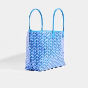 Goyard Saint-Louis PM Tote Bag with Pouch Leather White Preowned