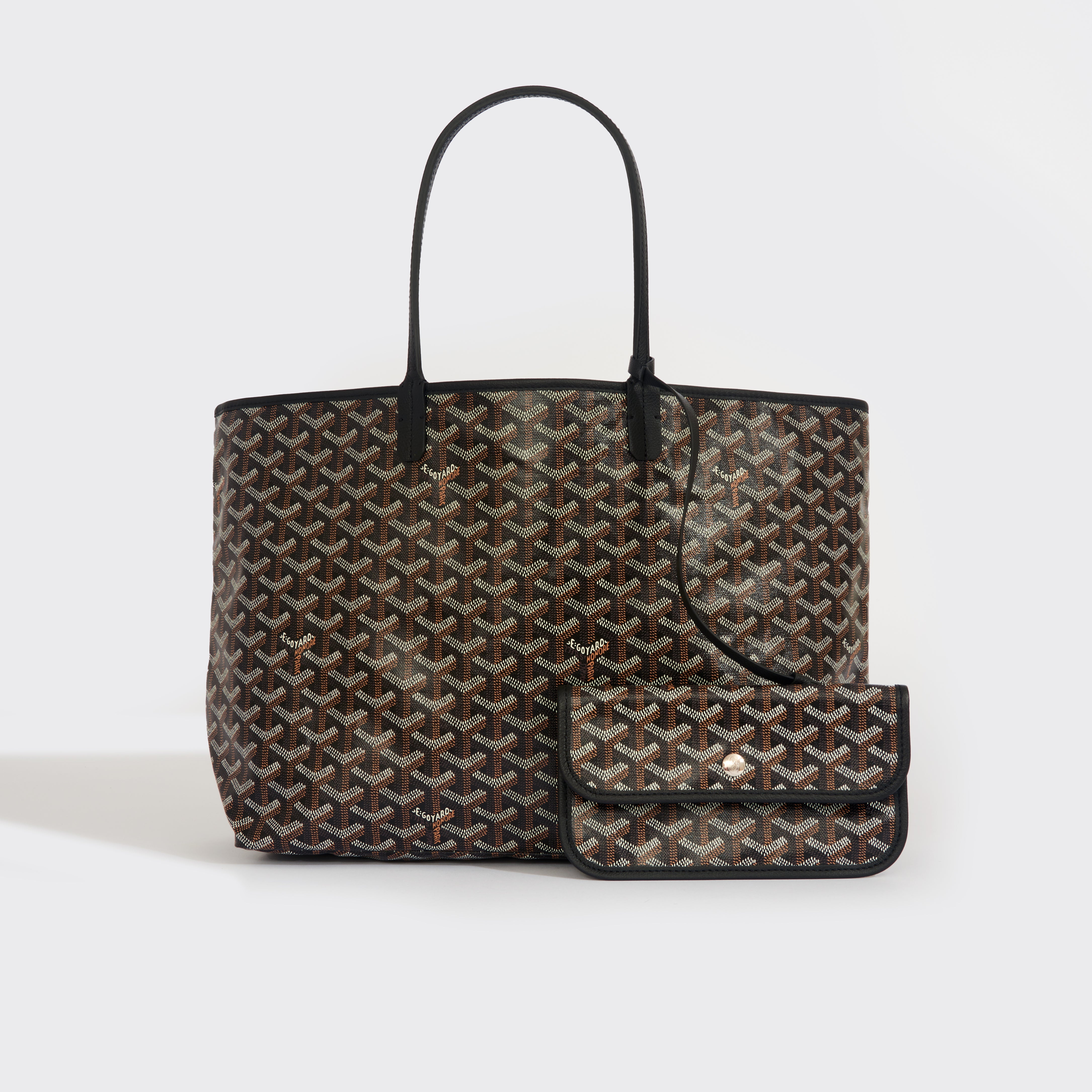 GOYARD Saint Louis Canvas A4 Leather Office Style Icy Color Totes