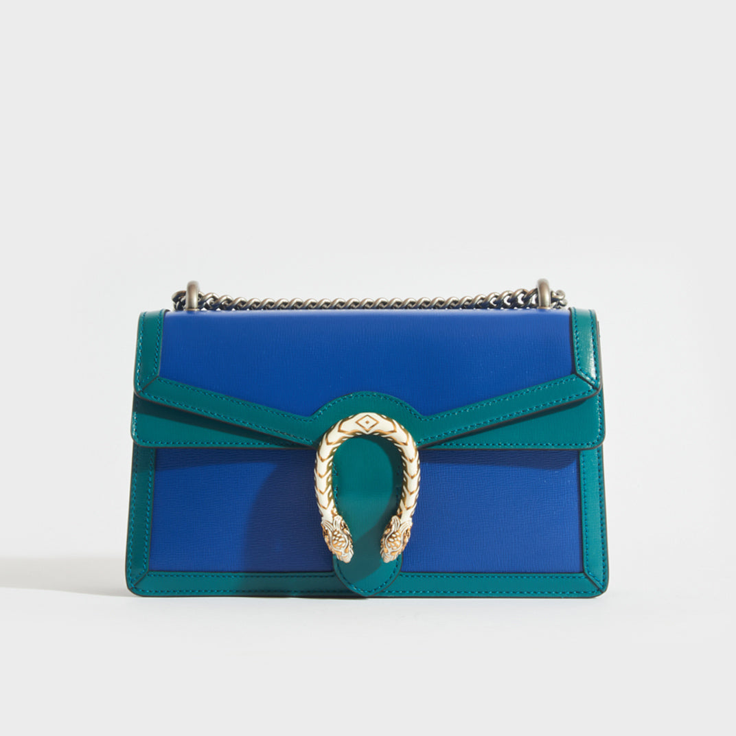Gucci Dionysus Small Denim Shoulder Bag In Blue