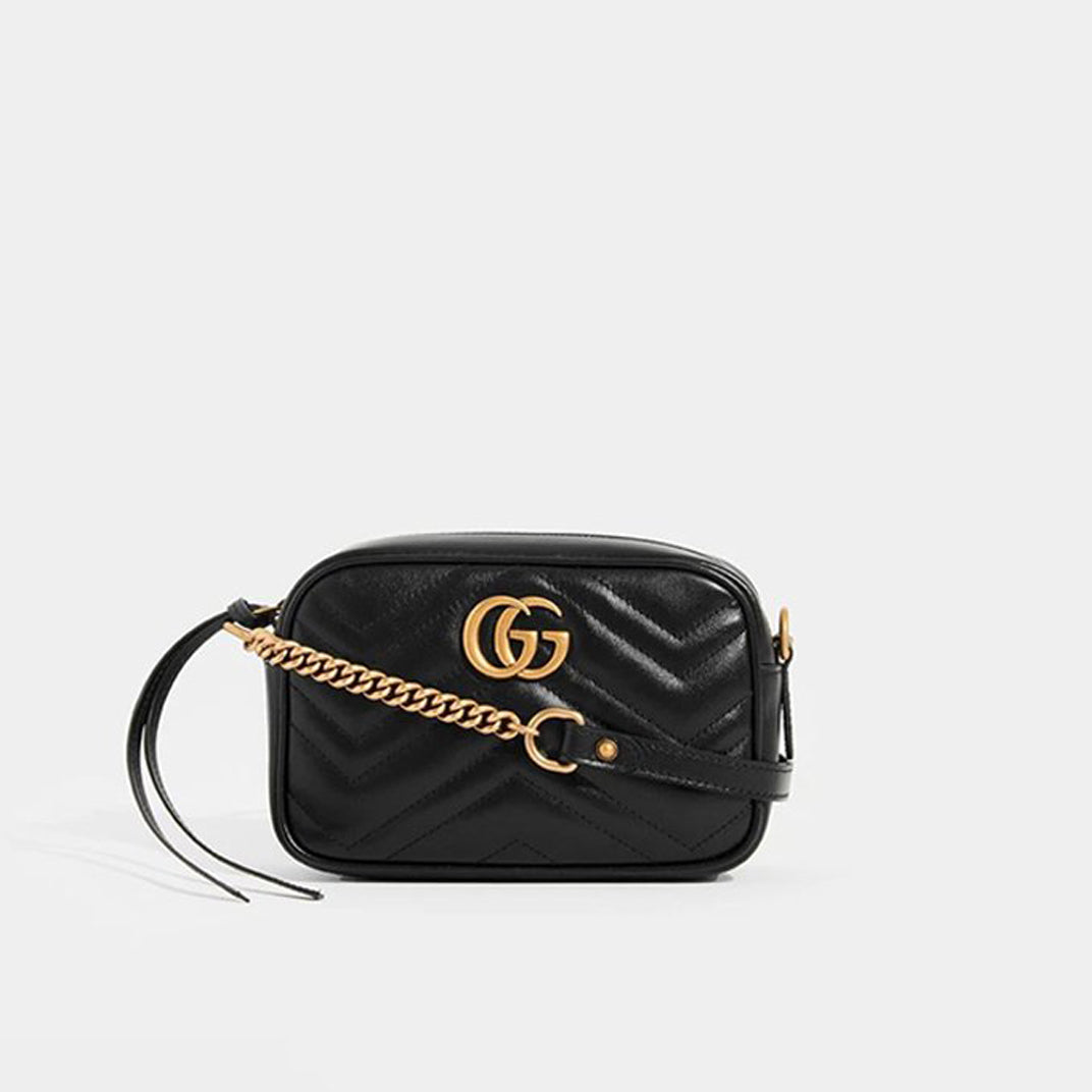Gucci GG Marmont Mini Leather Crossbody Bag