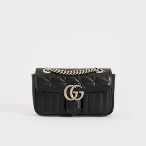 Gucci GG Marmont Grained-leather Clutch Bag