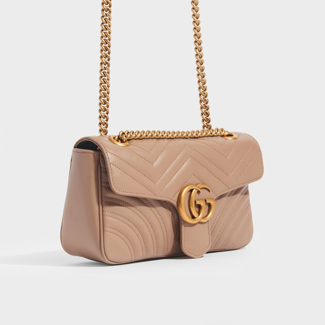 Gucci marmont bag dusty fashion pink