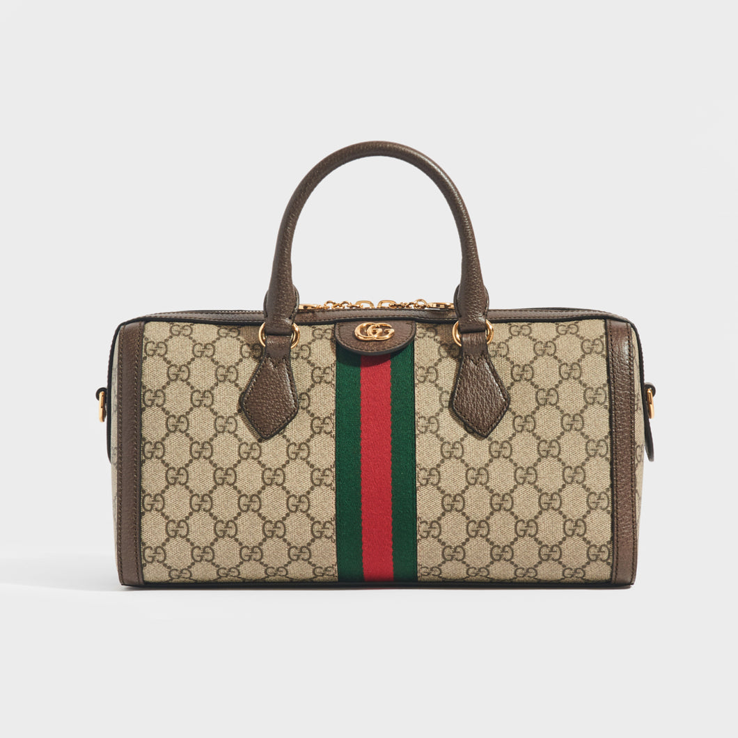 Gucci Ophidia Handbag Small GG Supreme Beige/White in Canvas/Leather with  Gold-tone - US