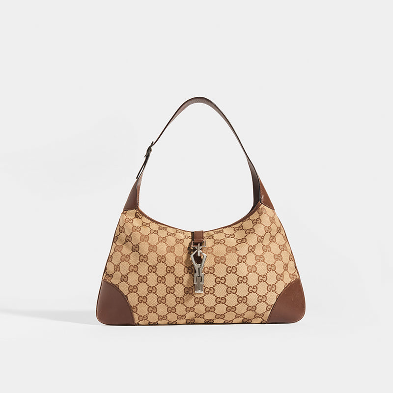 Gucci Vintage Jackie Monogram Hobo Bag