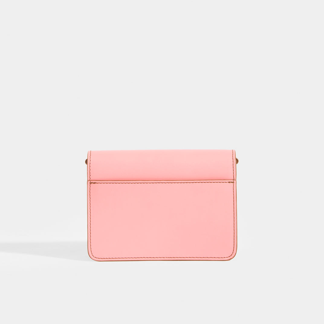 Anchor Logo Small Crossbody in Pink Leather