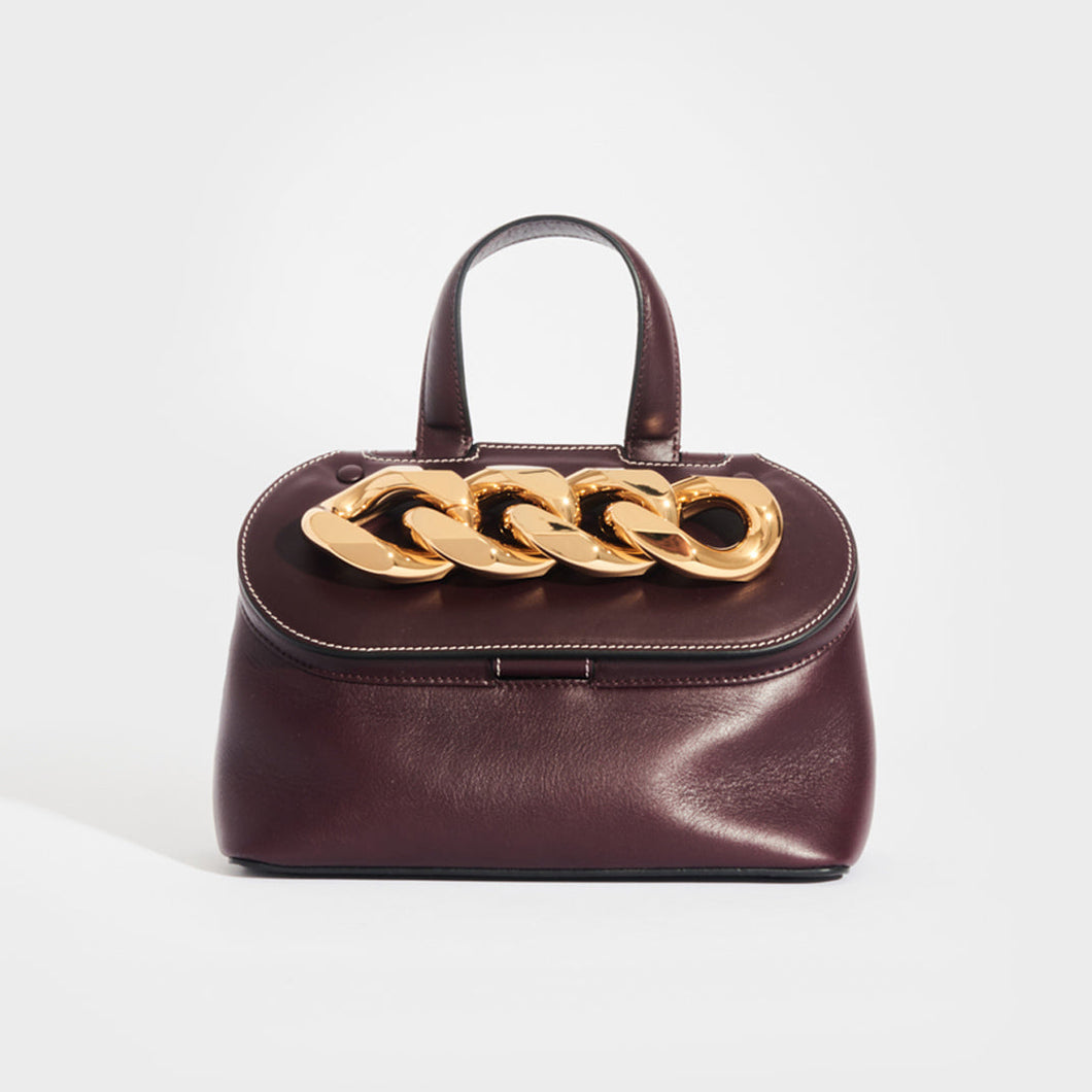 JW Anderson small-chain Leather Tote Bag - Brown