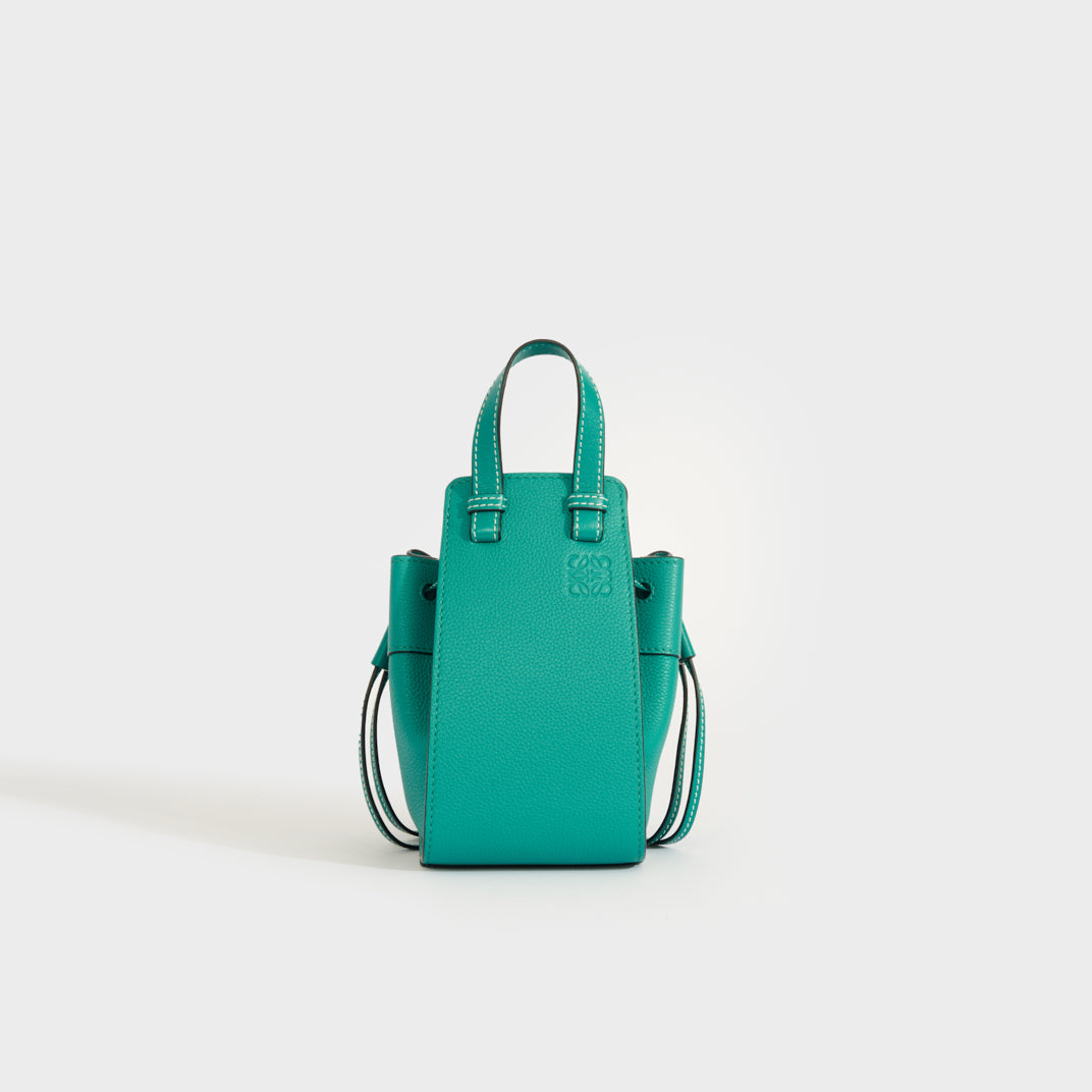 Loewe Small Leather Horseshoe Bag in Green