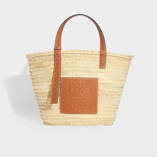 Large Basket Bag in Tan