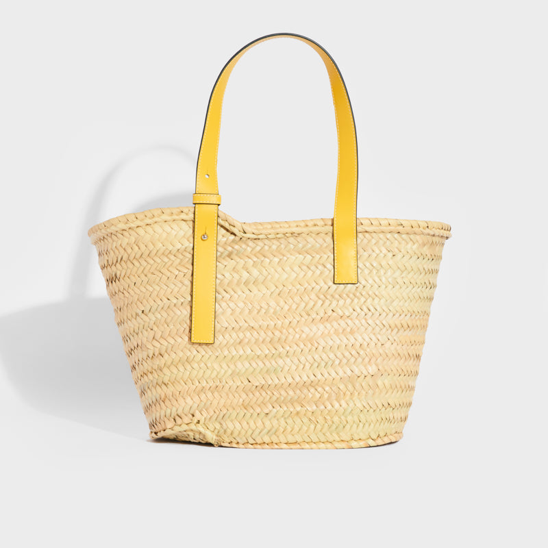 LOEWE Large Basket Bag in Yellow COCOON