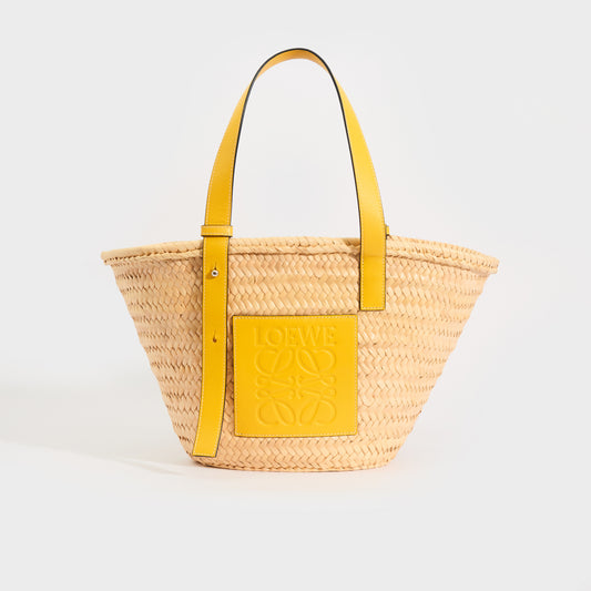 Medium Basket Bag in Yellow