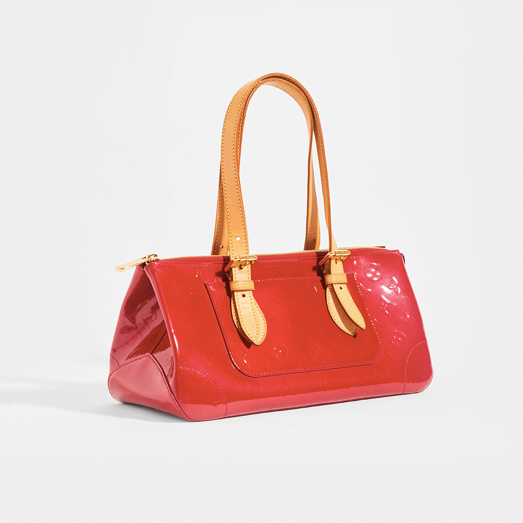 Pomme D'Amour Monogram Vernis Rosewood Bag