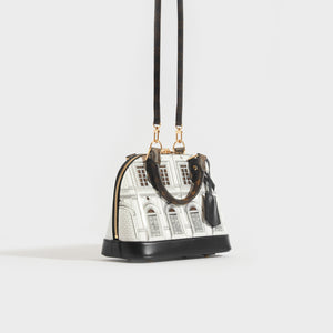 Louis Vuitton white Jacquard Alma BB Top-Handle Bag