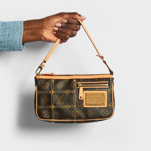 Pochette accessoire fabric crossbody bag Louis Vuitton Brown in