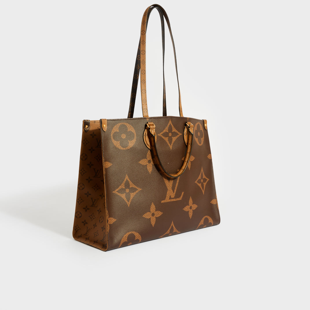 Onthego GM, Used & Preloved Louis Vuitton Tote Bag, LXR USA, Brown