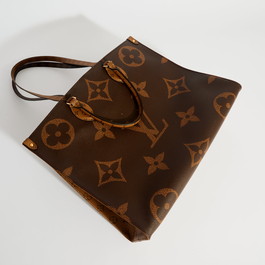 Onthego leather tote Louis Vuitton Brown in Leather - 25250993