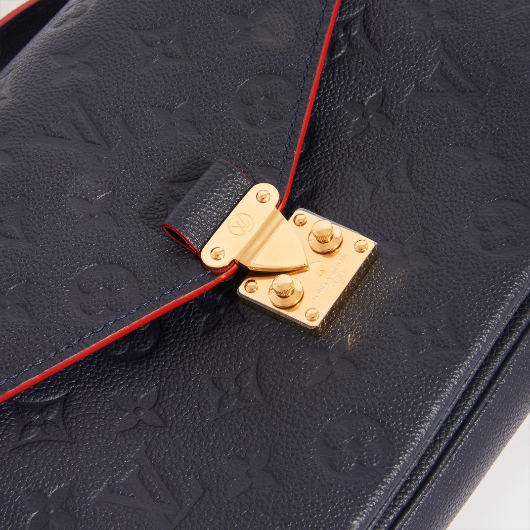 Louis Vuitton Pochette Metis Bag Monogram Navy Blue Red | 3D model