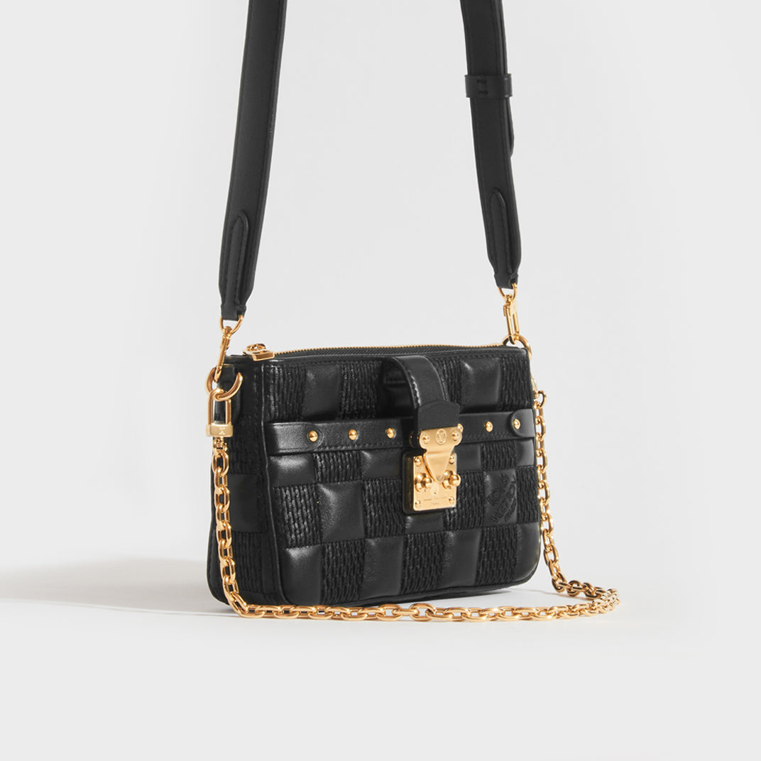 Louis Vuitton LV GHW Pochette Troca 2way Shoulder Bag Lambskin