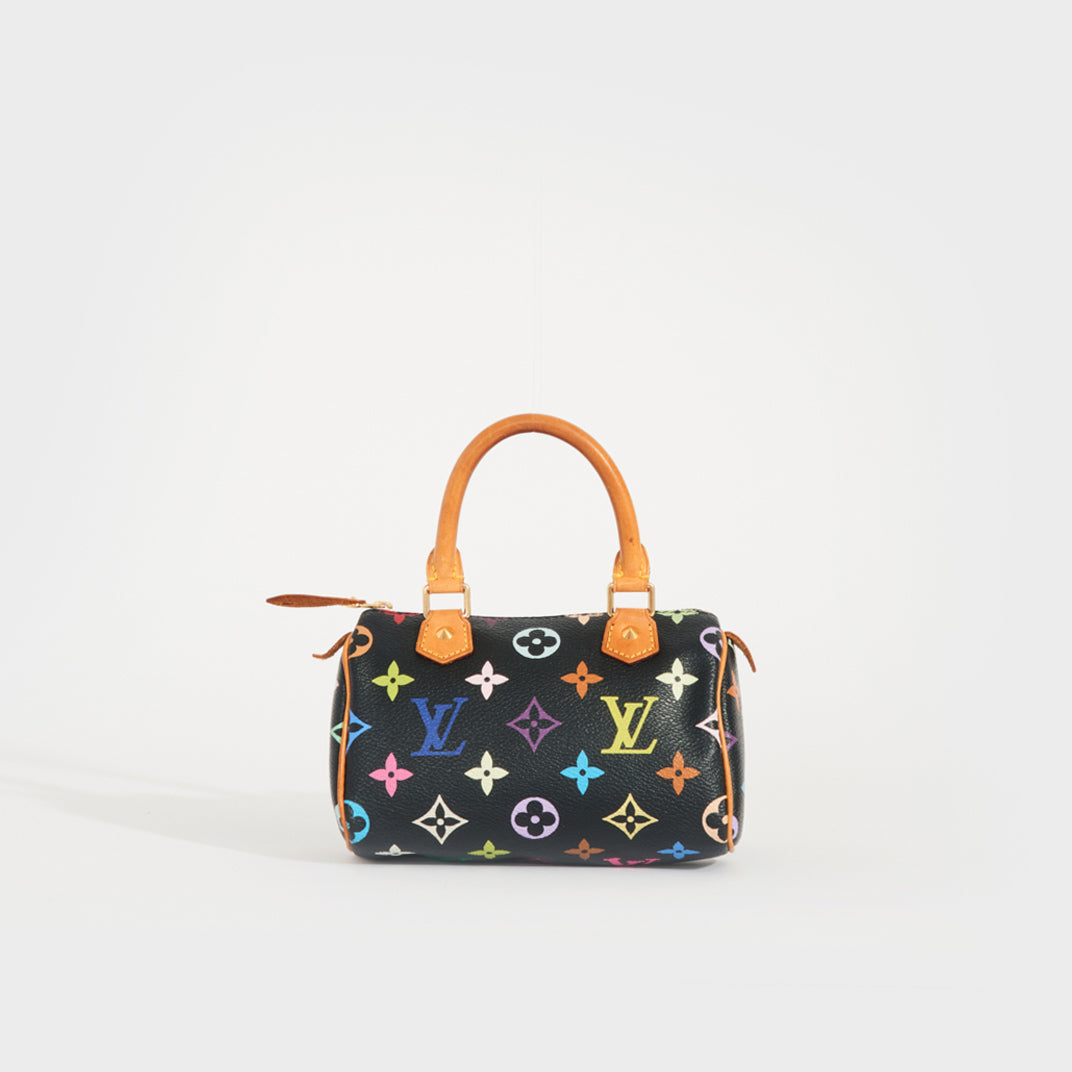Louis Vuitton, Bags, Louis Vuitton Monogram Mini Black Multicolor Top  Handle Speedy